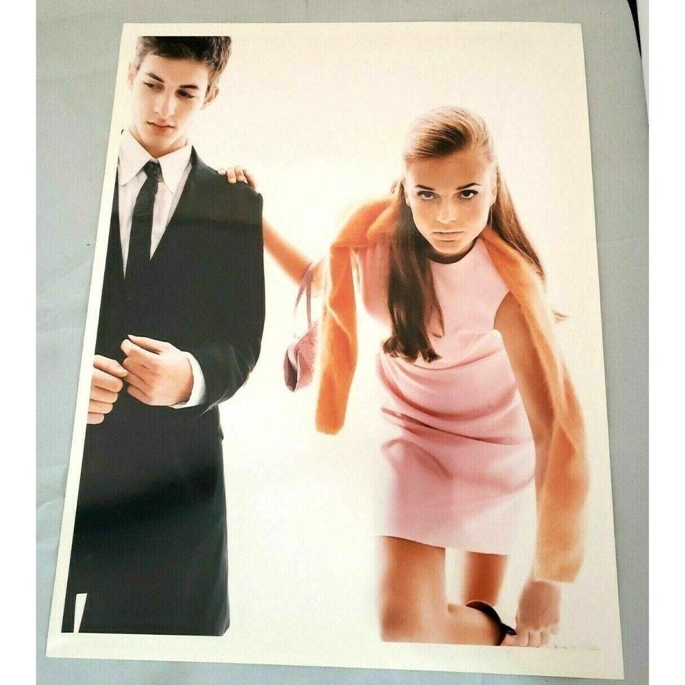 LARGE Vintage DAH LEN Fashion Photo 11 x 14 inches glossy fashion photo model